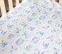 Delft Tile Farm Friends Organic Crib Fitted Sheet