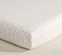 LoveShackFancy Garden Rose Stripe Organic Cotton Crib Fitted Sheet