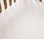 LoveShackFancy Garden Rose Stripe Organic Cotton Crib Fitted Sheet