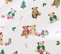 Holiday Teddy Bears Organic Cotton Crib Fitted Sheet