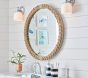 Braided Natural Rope Round Mirror (30")