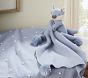 Cotton Sweater Knit Baby Blanket And Thumbie Gift Set
