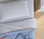 Chambray Striped Organic Cotton Sheet Set
