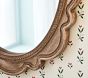 Oval Scallop Wood Mirror (30" x 24")