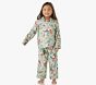 Candy Cane Village Flannel Kid Pajama Set