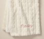 Cozy Cable Faux Fur Baby Blanket