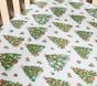 Christmas Trees Organic Flannel Crib Fitted Sheet