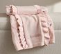 Blush Santa Bows Knit Baby Blanket