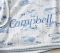 Delft Tile Farm Friends Oversized Pointelle Baby Blanket