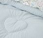 Puffy Hearts Velvet Comforter &amp; Shams