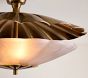 Chris Loves Julia Scallop Semi Flush Mount (13")