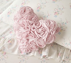 LoveShackFancy Rosette Heart Pillow