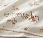 Goldie Giraffe Oversized Pointelle Baby Blanket