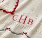 Holiday Garland Pointelle Baby Blanket