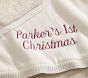 Holly Jolly Santa Heirloom Baby Blanket