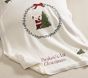 Holly Jolly Santa Heirloom Baby Blanket