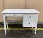 Open Box: Catalina Storage Desk (45"W x 22"D) - Simply White, Brushed Nickel