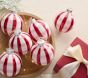 Gingham Shatterproof Ball Ornaments, Set of 6