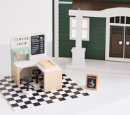 Coffee Shop Dollhouse Accessory Set