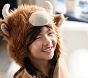 Highland Cow Faux Fur Kid Hooded Towel
