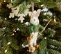 Felted Winter Sports Animal Ornaments, Set of 6