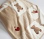 Teddy Bear Heirloom Sherpa-Backed Patchwork Knit Baby Blanket