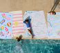 Rainbow Unicorn Kid Reversible Beach Towel UPF 50+