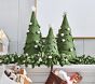 Felted Wool Mistletoe Wreath &amp; Garland