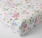 Laney Floral Organic Crib Fitted Sheet