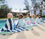 Rugby Stripe Shark Kid Beach Towel UPF 50+