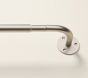 Open Box: Room Darkening Single Curtain Rod (.75"), Medium 48" - 88" - Nickel