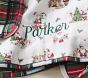 Holly Jolly Santa Oversized Organic Muslin Baby Blanket
