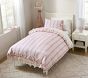 LoveShackFancy Floral Stripe Organic Cotton Duvet Cover &amp; Shams