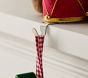 Santa Teddy Bear with Drum Stocking Holder