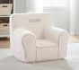 Anywhere Chair<sup>&reg;</sup>, Ivory Sherpa with Gingham Piping