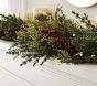 Berry Pinecone Greenery Lit Garland