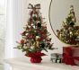 Plaid Mini Decorated Light Up Tree