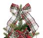 Plaid Mini Decorated Light Up Tree