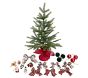 Plaid Mini Decorated Light Up Tree