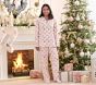 Blush Holly Jolly Santa Adult Flannel Pajama Set