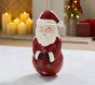 Paper Mache Santa with Stars Luminary