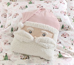 Blush Santa Shaped Pillow