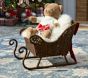 Chris Loves Julia Rattan Sleigh Decor