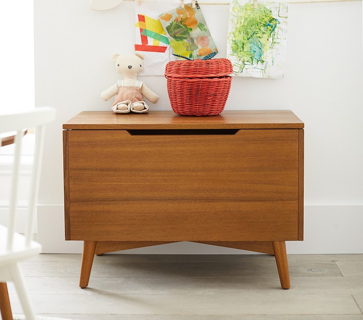 west elm x pbk Mid Century Modern Toy Box | Toy Storage | Pottery