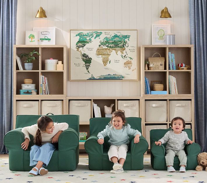 Anywhere Chair®, Forest Green Twill | Pottery Barn Kids