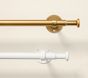 Classic Steel Curtain Rod &amp; Finials (.75")