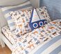 Chambray Stripe Organic Cotton Duvet &amp; Shams
