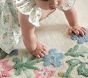 Hill House Home Wool Viscose Floral Border Rug