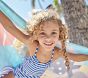 Rainbow Mermaid Kid Beach Towel Navy UPF 50+