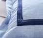 Braided Trim Cotton Duvet Cover &amp; Shams